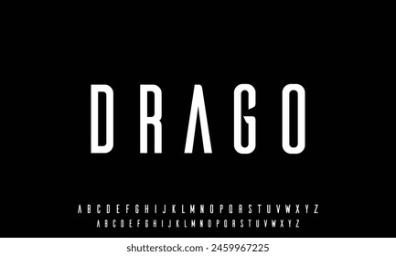 Minimal font creative modern alphabet. Typography with dot regular and number. minimalist style fonts set.