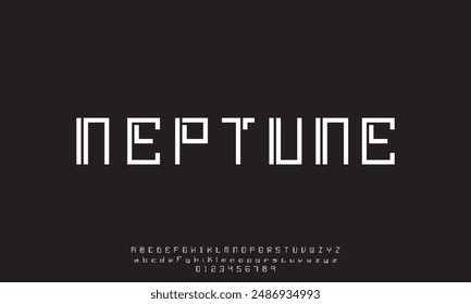 Minimal font creative modern alphabet. Typography with dot regular and number. minimalist style fonts set.
