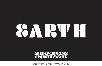 Minimal font creative modern alphabet. Typography with regular and number. minimalist style fonts set. vector illustration
