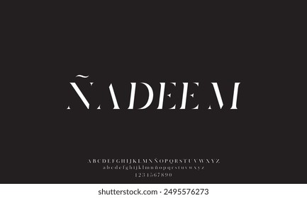 Minimal font creative modern alphabet. Typography with dot regular and number. minimalist style fonts set.