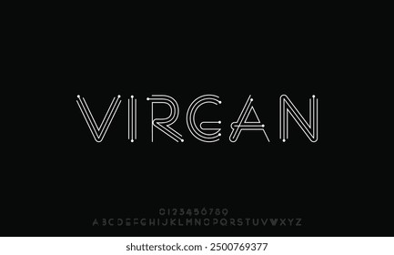 Minimal font creative modern alphabet. Typography minimalist style fonts set.for greeting cards, branding materials, business cards, quotes, posters, websites