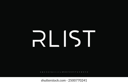 Fuente mínima alfabeto moderno creativo. Conjunto de Fuentes de estilo minimalista de tipografía. para tarjetas de felicitación, materiales de marca, tarjetas de visita, citas, carteles, Sitios web
