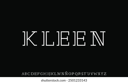 Minimal font creative modern alphabet. Typography minimalist style fonts set for greeting cards, branding materials, business cards, quotes, posters, websites