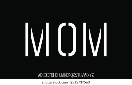 Minimal font creative modern alphabet. Typography with regular and number. minimalist style fonts set.