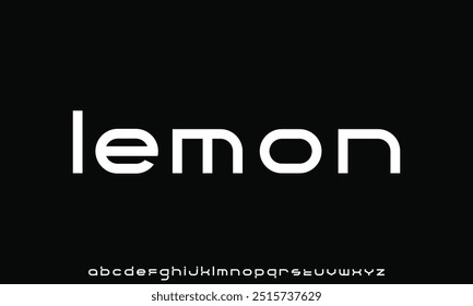 Minimal font creative modern alphabet. Typography with regular and number. minimalist style fonts set.