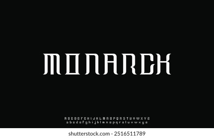 Minimal font creative modern alphabet. Typography with regular and number. minimalist style fonts set.