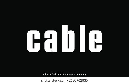 Minimal font creative modern alphabet. Typography with dot regular and number. minimalist style fonts set.