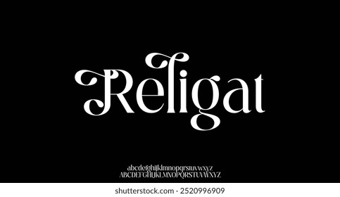 Minimal font creative modern alphabet. Typography with elegant regular and number. minimalist style fonts set. vector illustration