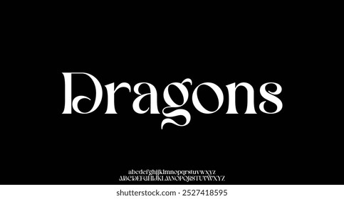 Minimale Schriftart kreatives modernes Alphabet. Typografie mit Punkt normal und Zahl. Schriftarten im minimalistischen Stil. Vektorgrafik