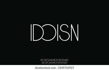 Minimal font creative modern alphabet. Typography with regular and number. minimalist style fonts set.