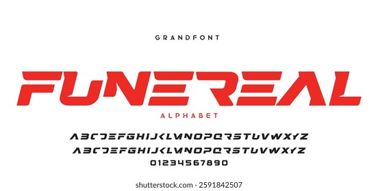 Minimal font creative modern alphabet. Typography with dot regular and number. minimalist style fonts set. vector illustration