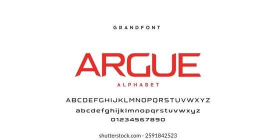 Minimal font creative modern alphabet. Typography with dot regular and number. minimalist style fonts set. vector illustration