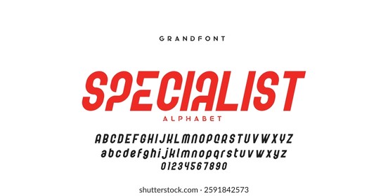Minimal font creative modern alphabet. Typography with dot regular and number. minimalist style fonts set. vector illustration
