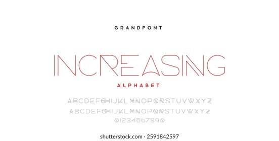 Minimal font creative modern alphabet. Typography with dot regular and number. minimalist style fonts set. vector illustration