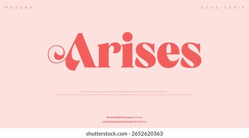 Minimal font creative modern alphabet. Typography minimalist style fonts set for greeting cards, branding materials, business cards, quotes, posters, websites, merchandise, packaging, invites and more