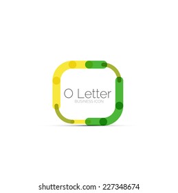 Minimal font or letter logo design isolated on white