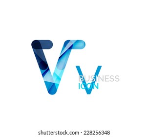 Minimales Schriftart- oder Buchstabenlogo-Design einzeln auf Weiß