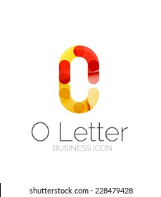 Minimal font or letter logo design isolated on white