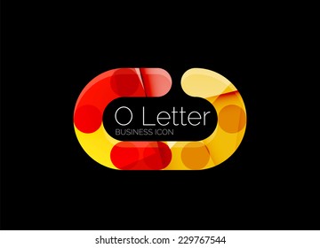 Minimal font or letter logo design isolated on white