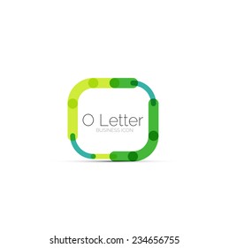 Diseño de letra o logotipo de letra mínimo aislado en blanco