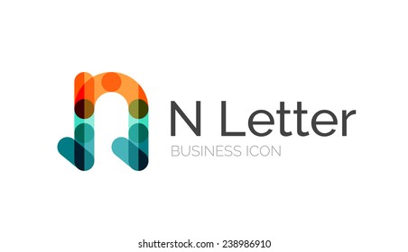 Diseño de letra o logotipo de letra mínimo aislado en blanco