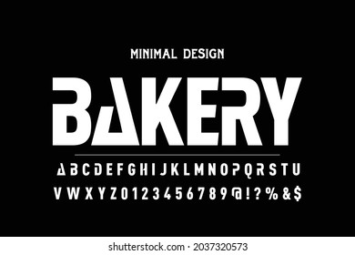 minimal font, Typography fonts. Classic Lettering vector  Designs. vector illustration  black style