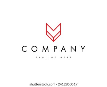 minimal fox head line logo design