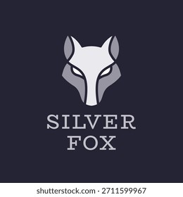 Logotipo de cabeza de zorro mínimo. Diseño estilizado de Fox.