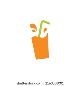 minimal fresh fruit and juice logo illustration fruit icon design 