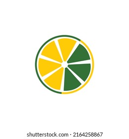 minimal fresh fruit and juice logo illustration fruit icon design 