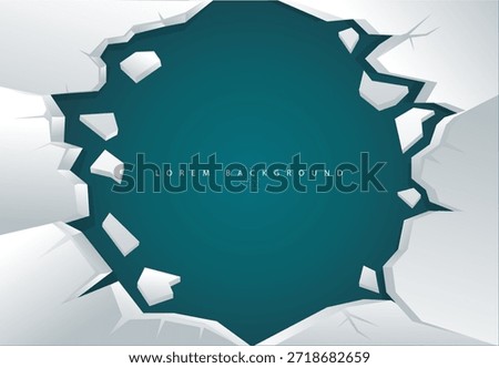 Minimal Frozen Ice Crack Background for Design Template