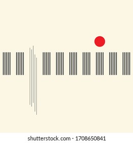 Minimal Futuristic Design. Abstract Minimalist Background