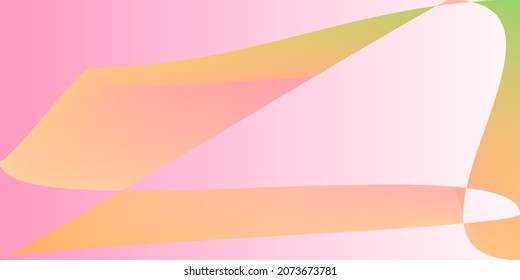 Minimal Futuristic Dynamic Technology Horizontal Lines. Pastel Layers Smooth Modern Illustration. Psychedelic Digital Neon Shape Rainbow Gradient Mesh. Multicolor Color Fluid Pink Original Background.