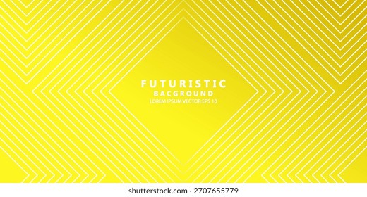 Padrão de Linha Futurista Mínima no Gradiente Amarelo