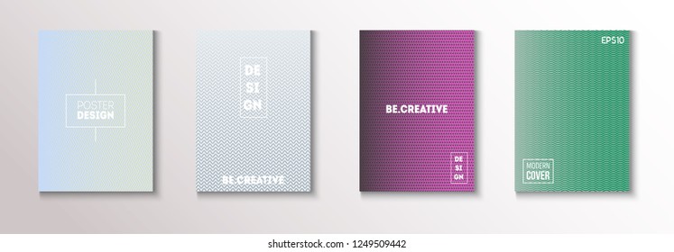 Minimal Futuristic Music Poster, Trendy Vector Cover Design. Green, Pink, Blue, Gray Geometric Blend Presentation, Notebook Print. Minimal Business Cover, Banner. Hi-Tech Futuristic Journal Template