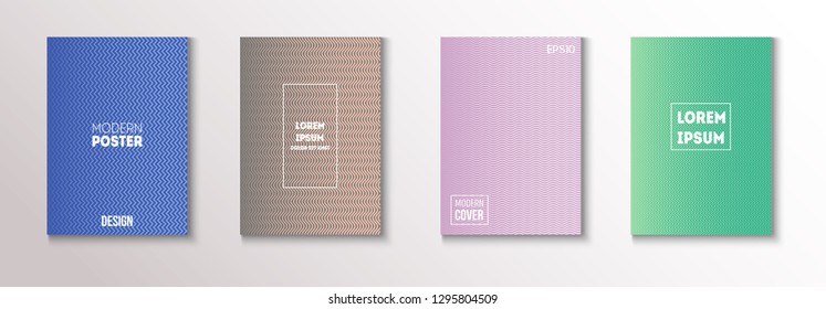 Minimal Futuristic Music Poster, Trendy Vector Cover Design. Green, Pink, Blue, Gray Geometric Blend Presentation, Notebook Print. Magazine Minimal Cover, Banner. Hi-Tech Futuristic Journal Template