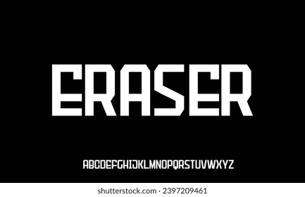 Minimal futuristic vector typographic design, Typography urban style fonts for sport, technology, digital, movie logo design