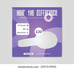 Minimal gadgets promotional social media ad banner