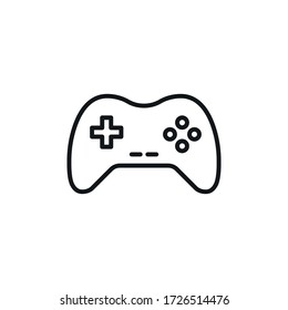 Minimal Gaming Symbol - Stream modern Games - Wireless Controller Icon - Vector