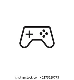 Minimal Gaming Symbol - Stream modern Games - Wireless Controller Icon, Game pad or Joystick Icons  vector, sign, symbol, logo, illustration, editable stroke, flat design style isolated on white