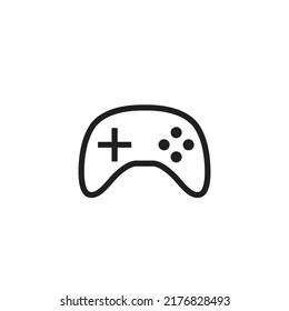 Minimal Gaming Symbol - Stream modern Games - Wireless Controller Icon, Game pad or Joystick Icons  vector, sign, symbol, logo, illustration, editable stroke, flat design style isolated on white
