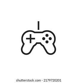 Minimal Gaming Symbol - Stream modern Games - Wireless Controller Icon, Game pad or Joystick Icons  vector, sign, symbol, logo, illustration, editable stroke, flat design style isolated on white
