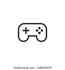 Minimal Gaming Symbol - Stream modern Games - Wireless Controller Icon, Game pad or Joystick Icons  vector, sign, symbol, logo, illustration, editable stroke, flat design style isolated on white