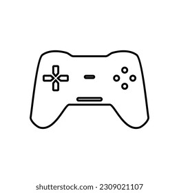 Minimal Gaming Symbol - Stream modern Games - Wireless Controller Icon - Vector