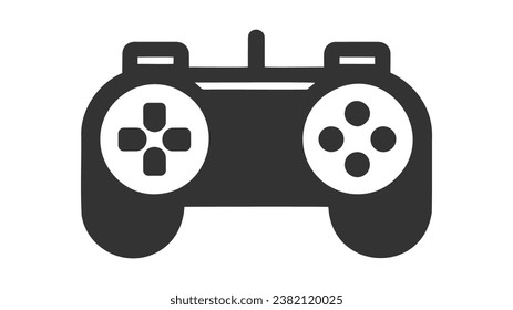 Minimal Gaming Symbol - Stream modern Games - Wireless Controller Icon - Vector.