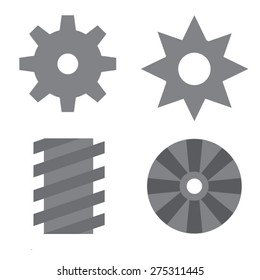 Minimal Gear Icons
