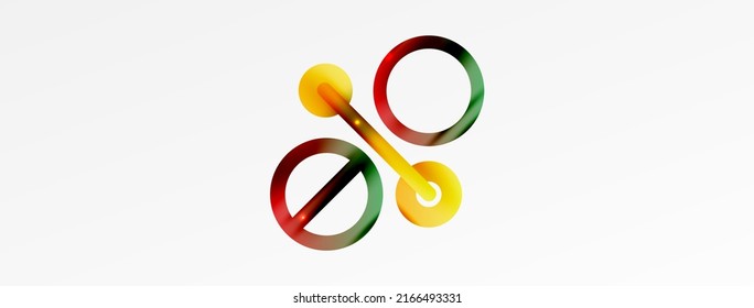 Fondo abstracto geométrico mínimo. Diseño de formas redondeadas, de líneas y de círculo. Plantilla de negocios de moda para tecno para papel de pared, banner, fondo o aterrizaje