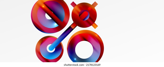 Fondo abstracto geométrico mínimo. Diseño de formas redondeadas, de líneas y de círculo. Plantilla de negocios de moda para tecno para papel de pared, banner, fondo o aterrizaje