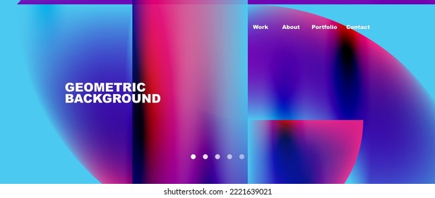 Fondo abstracto geométrico mínimo. Diseño de círculo y línea. Plantilla de negocios de moda para tecno para papel de pared, banner, fondo o aterrizaje