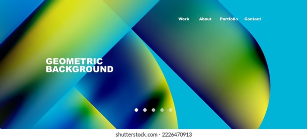 Fondo abstracto geométrico mínimo. Diseño de círculo y línea. Plantilla de negocios de moda para tecno para papel de pared, banner, fondo o aterrizaje